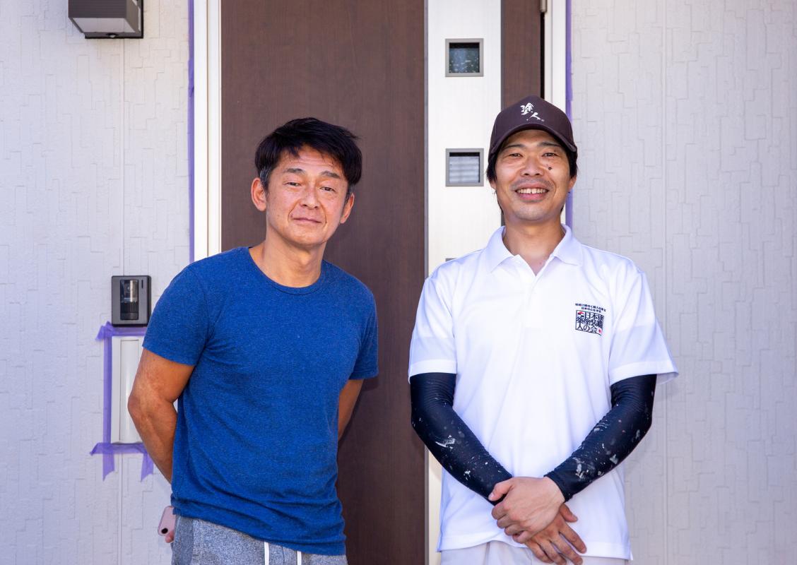 施工後お客様と